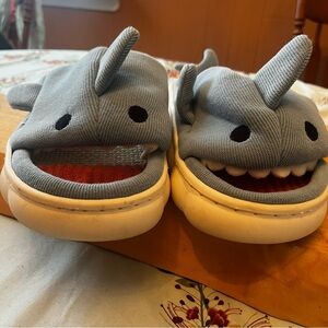 Shark Slippers with Fins